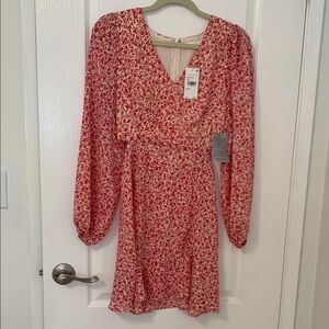 NWT Floral Red Dress